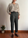 Pantalone maschile verde spento