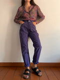 Camicia paisley viola