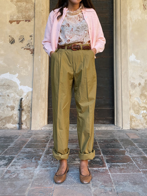 Pantaloni verde oliva