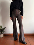 PRE ORDINE • Pantalone a zampa luccicante multicolor