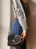 Borsa quadrata nera cocco