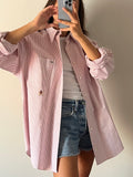 Camicia Tommy Hilfiger righine rosa