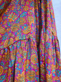 Maxi abito indiano con spalline sottili violetto