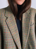 Blazer maschile pied de poule multicolor