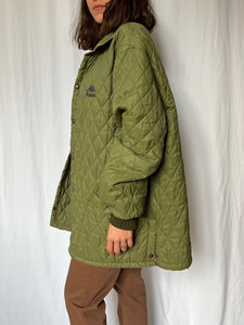 Giacca trapuntata verde