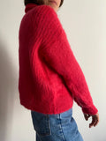 PRE ORDINE • Maglione mohair crop fragola