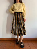 Maglione intrecciato giallino