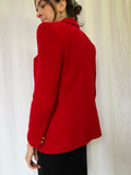 Blazer rosso bottoni oro