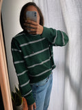 Maglione Tommy Hilfiger verde a righe