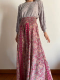 Maxi panta palazzo indiano violetto