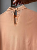 Camicia di seta pesca