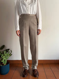 Pantalone di lana beige