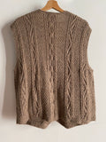 Gilet beige ricamato