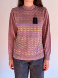 Maglione giapponese malva arcobaleno