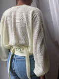 Maglione incrociato giallino