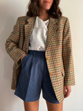 Blazer beige a quadri