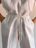 Pantaloni di lino bianchi