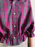 Camicia Gilbi tartan violetta