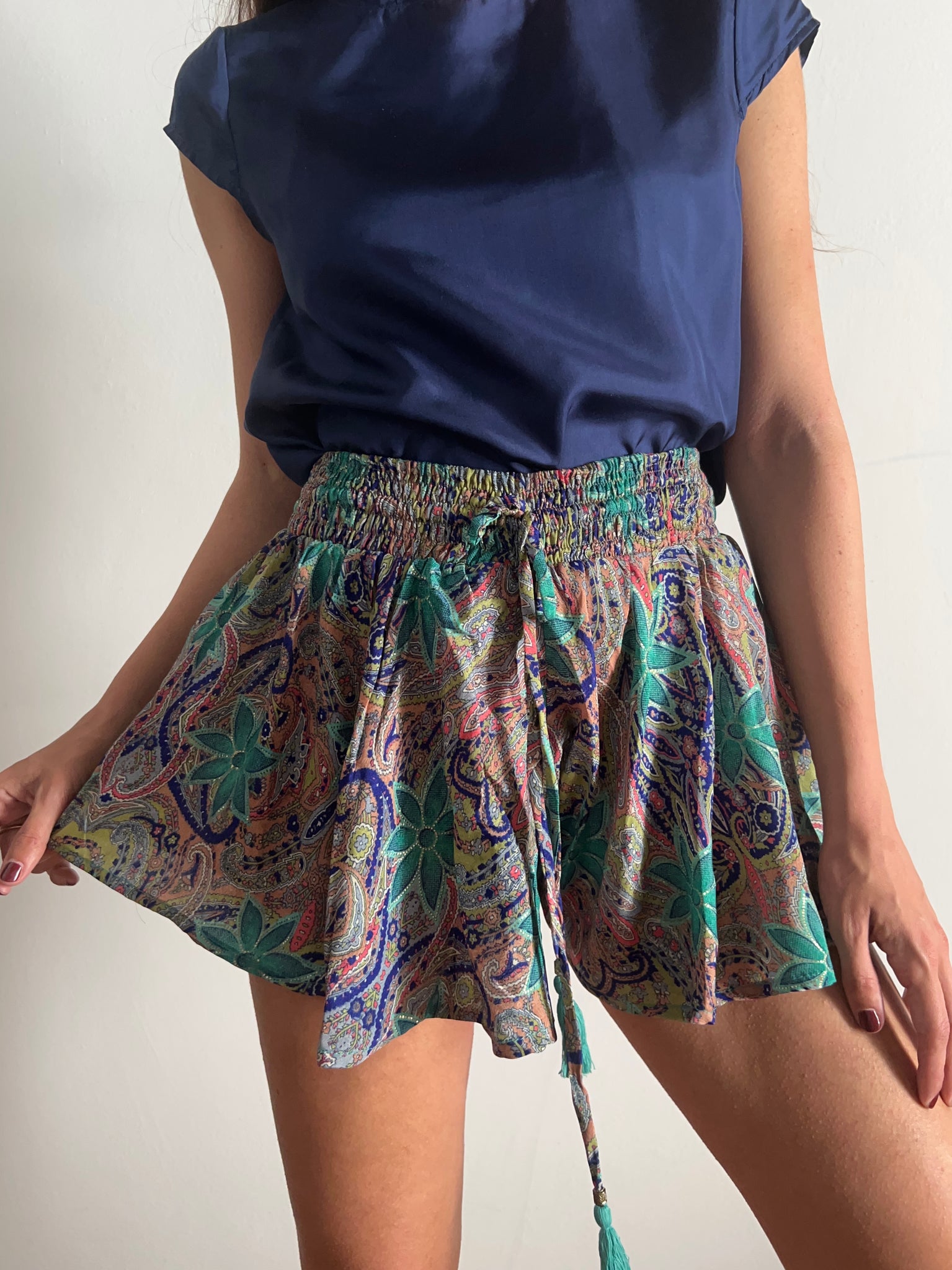 Mini pantagonna con blu notte Celestina Vintage