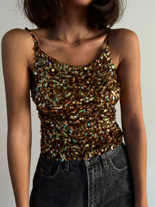 Top di paillettes