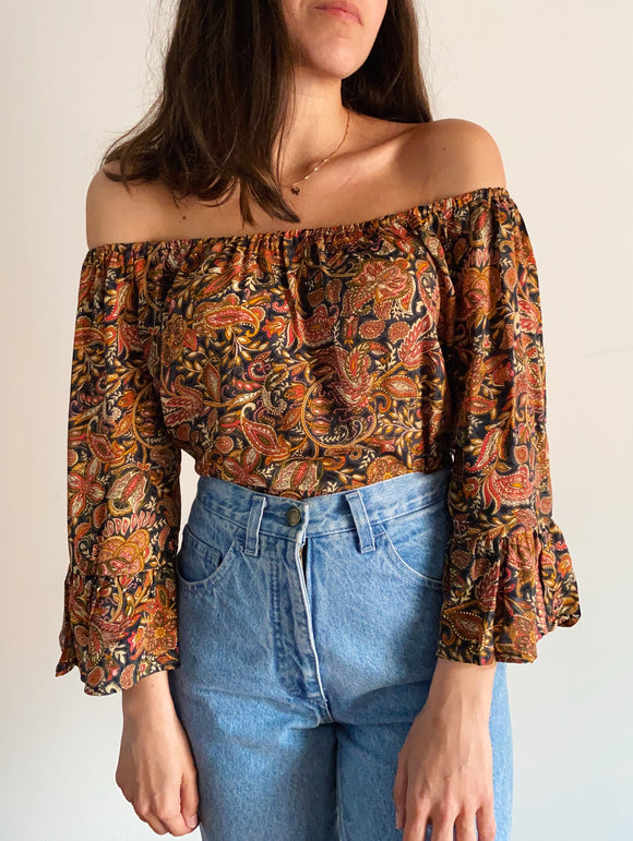 Camicetta indiana off shoulders