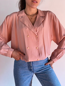 Camicia rosa doppio petto