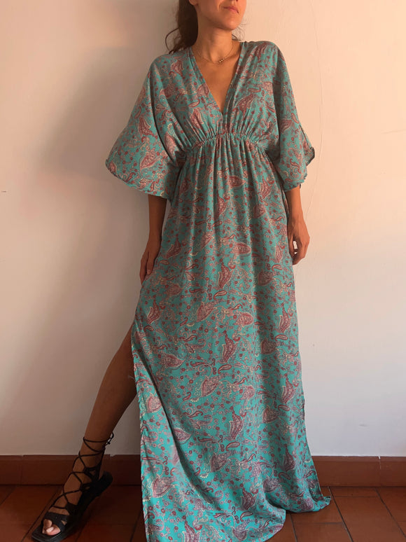 Kimono dress smeraldo