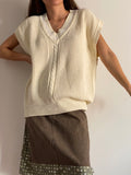 Maxi gilet panna