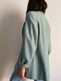 Blazer lungo verde acqua