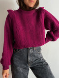 PRE ORDINE • Maglione manica speciale ciclamino
