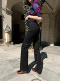 Pantalone cargo nero