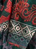 Maglione aztec collo alto multicolor