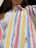 Camicia Tommy Hilfiger righe rosse-gialle-blu