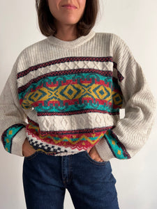 Maglione greca multicolor
