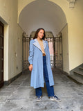 Trench azzurro