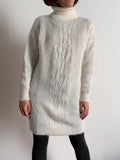 Maglione mohair dress bianco