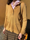 Maglione senape collo a polo