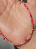 Collana perline rosa