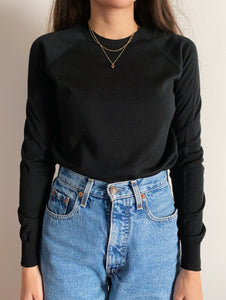 Maglione girocollo basic nero