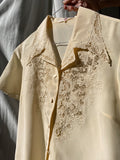 Camicia di seta ricamata