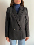 Blazer grigio scuro doppio petto