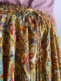 Pantaloncino indiano paisley senape