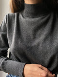 Lupetto basic grigio scuro
