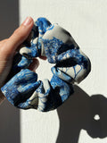 Scrunchie tuile de jouy azzurro
