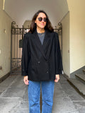 Blazer nero squadrato