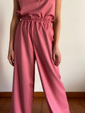 Panta palazzo handmade Rosa righina