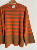 PRE ORDINE • Maglione a righe Carrot cake