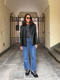 Blazer di pelle nero