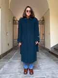 Cappotto petrolio lana e cachemire