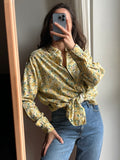 Camicia fiorata giallina
